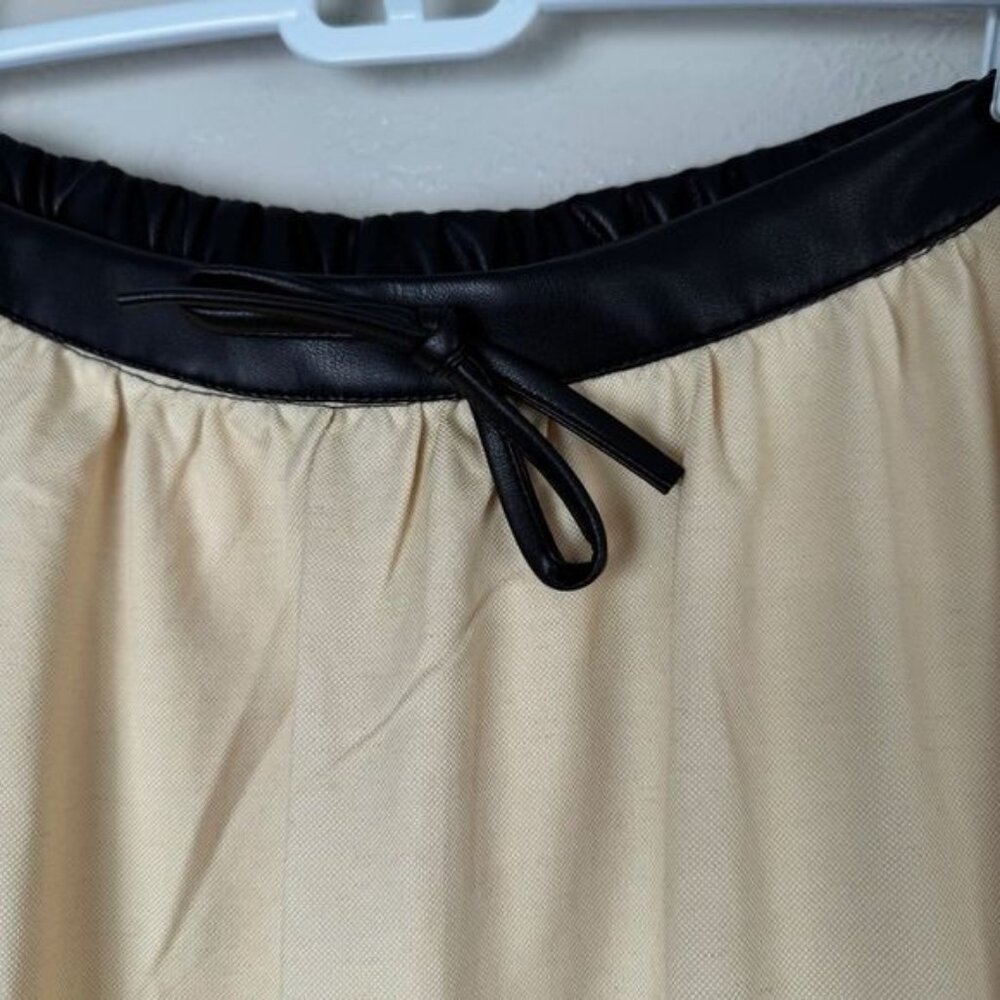 NWT Weworewhat Bow Maxi Skirt in Wood Ash & Black S - Picture 5 of 14